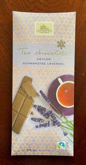 Lauensteiner Teeschokolade "Schwarztee Lavendel" fairtrade 